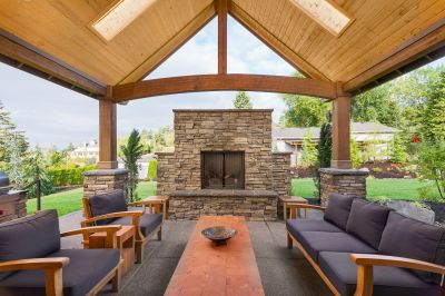 Outdoor Fireplace Masonry