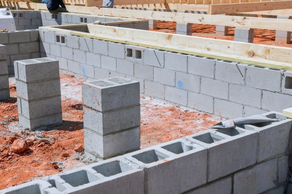 Cement Block Installation in Avon