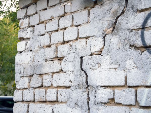 Cracked Brick Wall Repair in Avon
